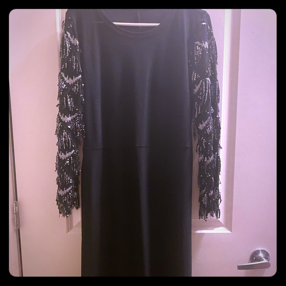 Long elegant black dress